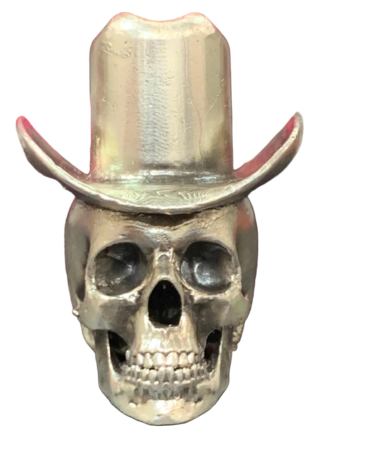 Howdy Pardner .999 fine silver statue, front view