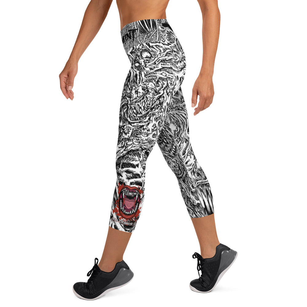 Tormint Mental Disorders Yoga Capri Leggings