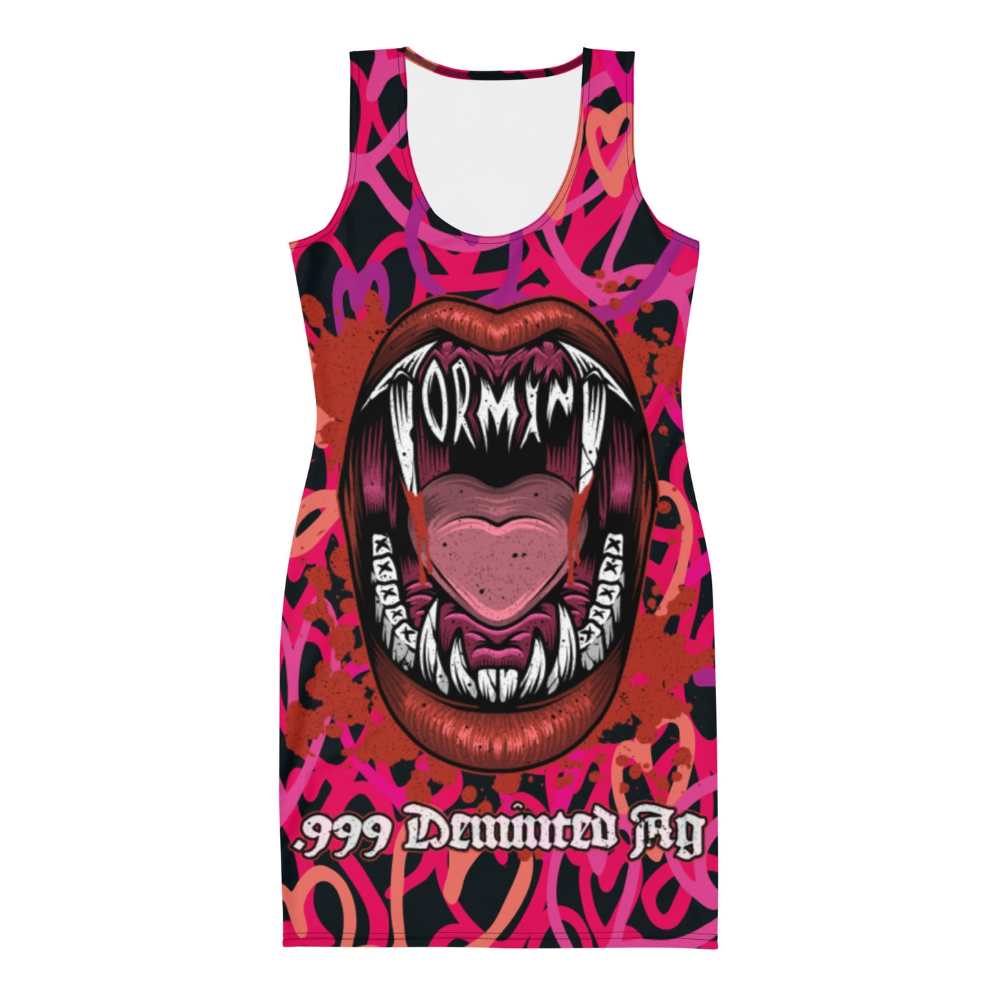 Tormint Vampire  Squiggles Sublimation Cut & Sew Dress