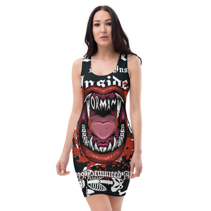 Tormint Vampire Dead Inside Sublimation Cut & Sew Dress