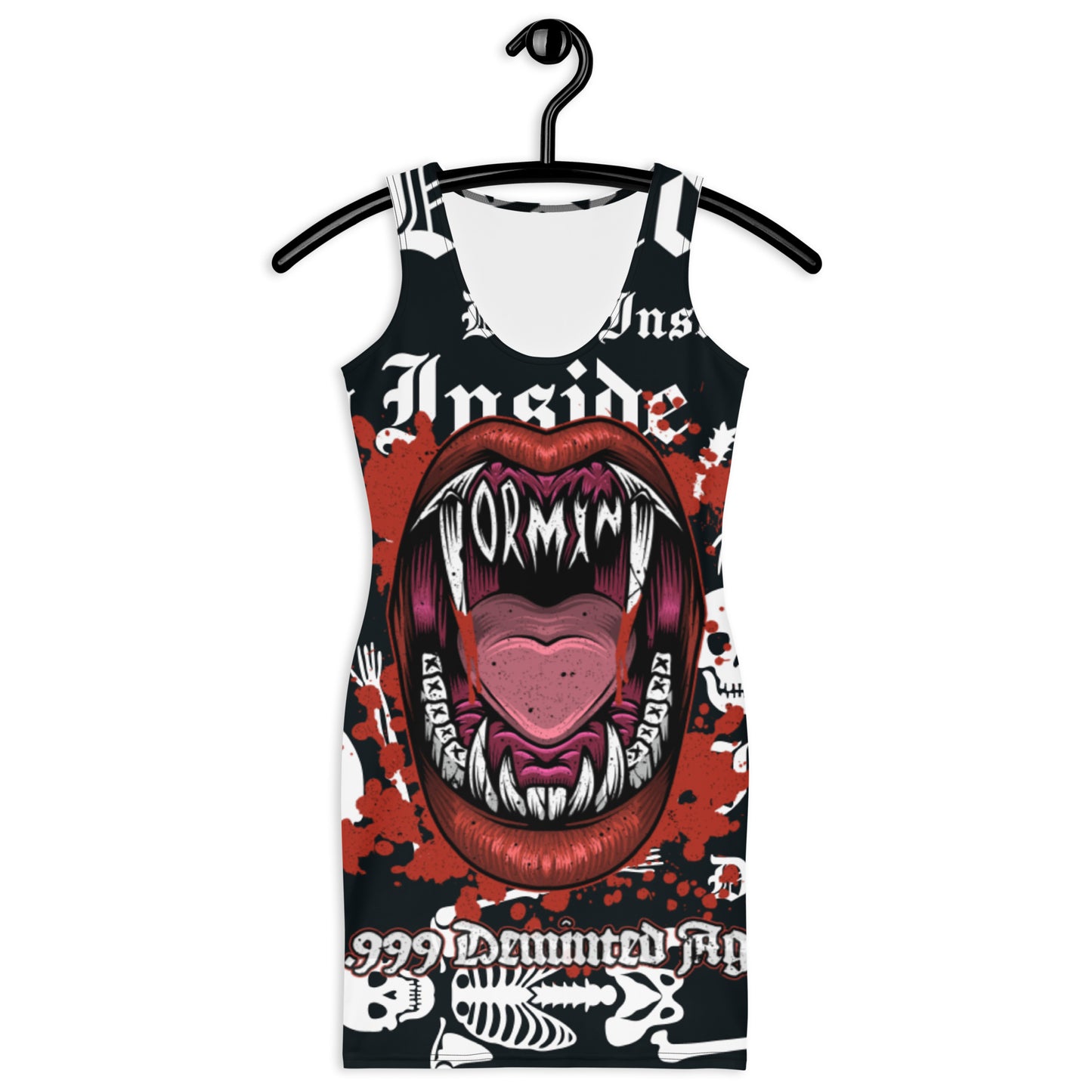 Tormint Vampire Dead Inside Sublimation Cut & Sew Dress