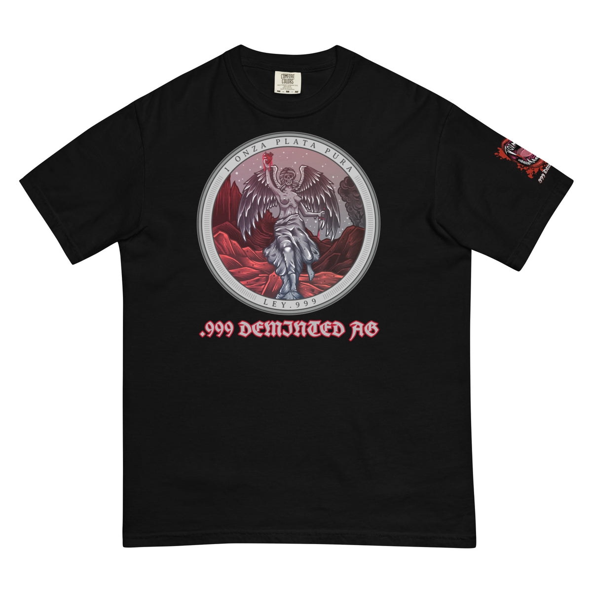 Tormintad Double Sided w/ Vampire logo on left sleeve dyed heavyweight t-shirt