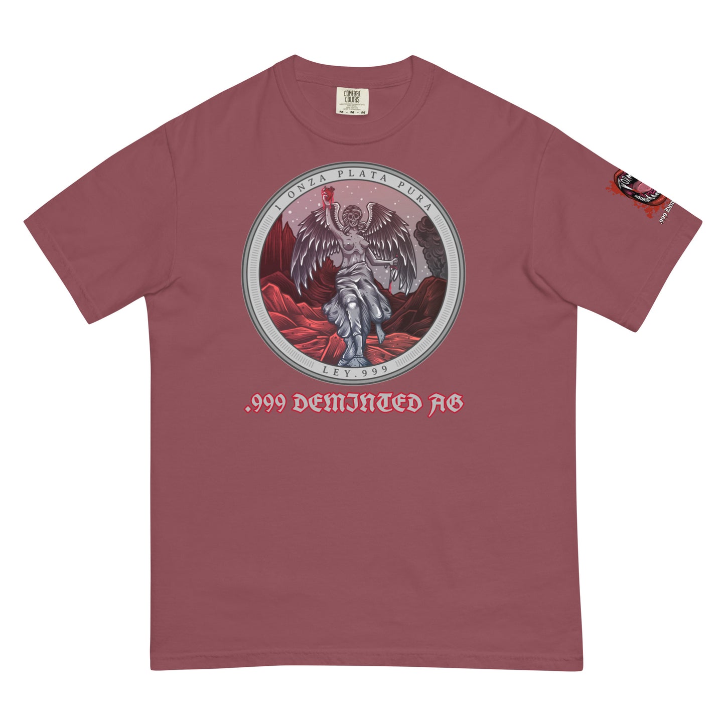Tormintad Double Sided w/ Vampire logo on left sleeve dyed heavyweight t-shirt