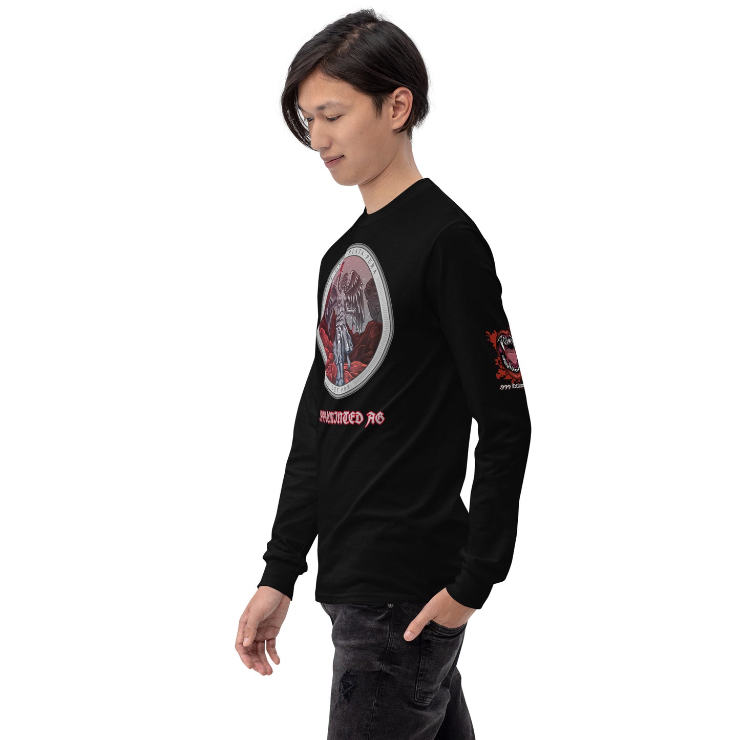 Tormintad Double Sided w/ Vampire Logo on Left Sleeve Long Sleeve Shirt