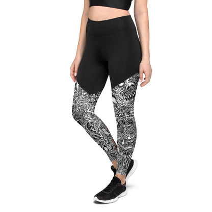 Tormint  Mental Disorders  w/ Vampire on leg Sports Leggings