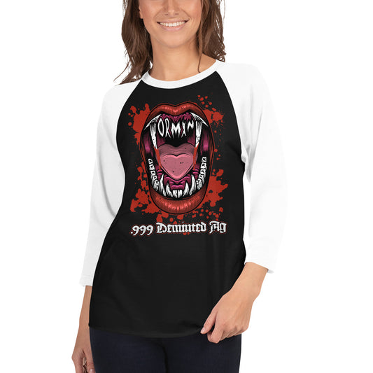 Tormint Vampire Logo 3/4 sleeve raglan shirt